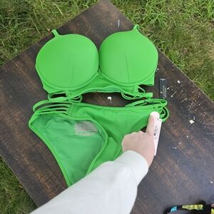 Victoria's Secret Bright Green Bikini Set
